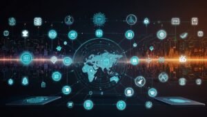 Cultura Digital. Figura mostrando a integração de diferentes tecnologias