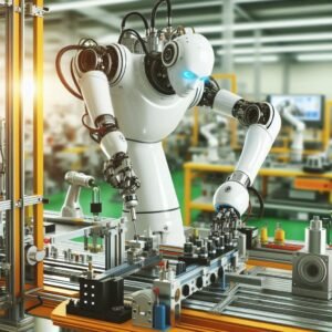 Fábrica automatizada com máquinas operando sem intervenção humana, ilustra a Indústria 4.0