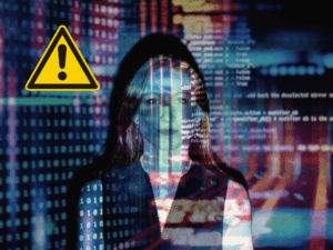 Como Evitar Golpes na Internet ? A imagem representa uma clonagem de identificação.