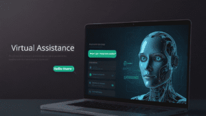 Sites de Inteligencia Artificial. Imagem mostra um chatbot interagindo com seu usuário.