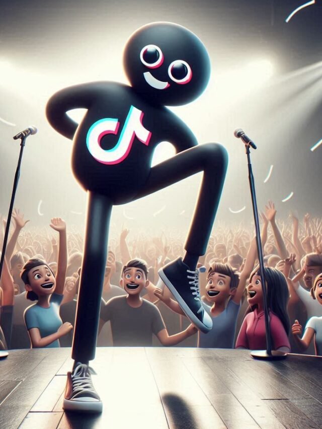 Logo do TikTok dançando animado, ilustrando a trend que transforma foto em vídeo de dancinha animada.