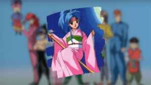 Botan ajudando o Tusuke en alguma missão.