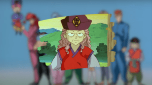 Mestra Genkai pronta para iniciar mais treino.