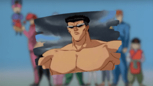 Toguro pronto para batalha.