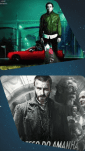 Montagem mostrando 2 categorias de filmes escondidos utilizando códigos da Netflix.