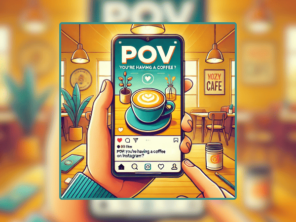 POV: você está em um café esperando alguém.