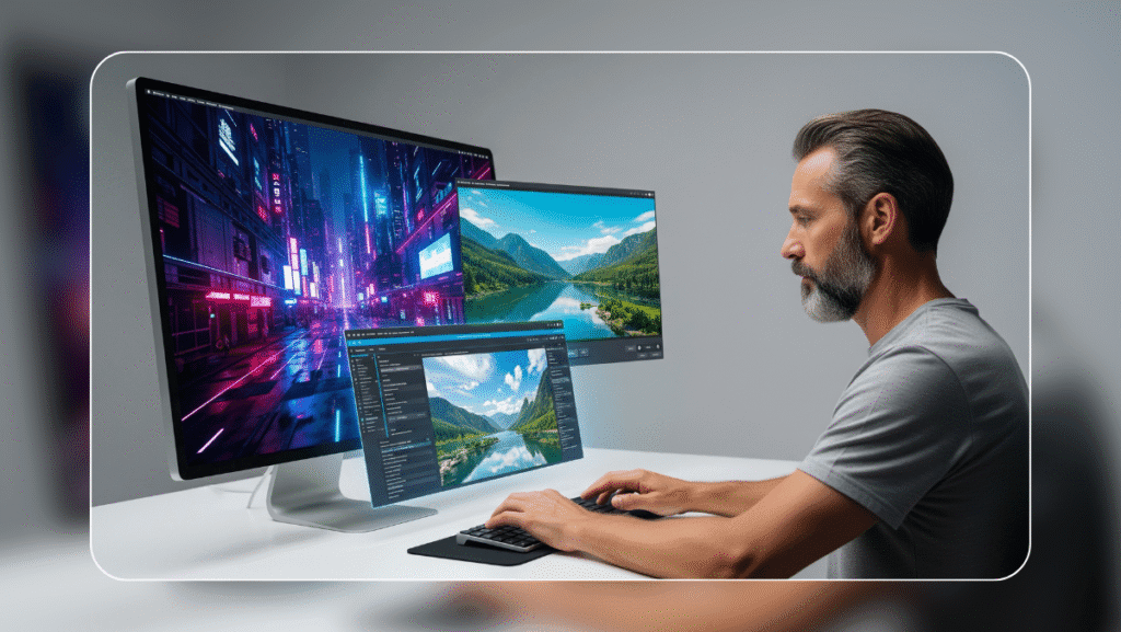 Flow AI transformando texto em produção audiovisual cinematográfica.