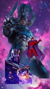 Principais nomes de vilões do universo Marvel em composição épica.