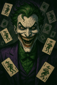 Coringa como o maior entre os nomes de vilões da DC Comics.