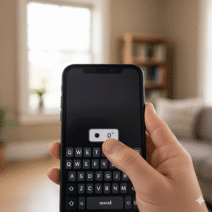 Método para acessar a bolinha preta do teclado diretamente no celular Android ou iPhone.