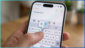 Símbolo de grau exibido no teclado do iPhone simbolos teclado iphone como fazer.