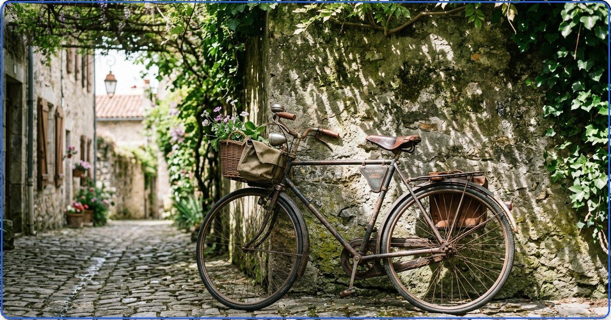Aprenda a gerar ilustrações de bicicleta vintage em beco europeu. Técnicas, dicas e exemplos de prompts para IA.