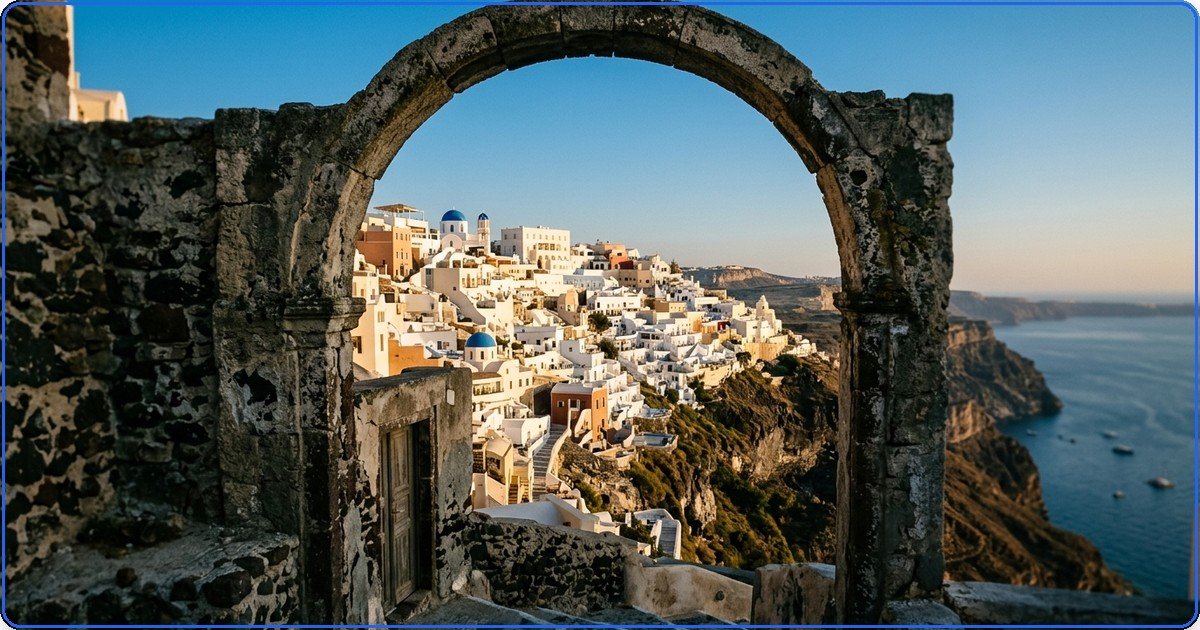 Aprenda a gerar ilustrações de vila costeira mediterranea com impacto cinematográfico. Técnicas de luz, perspectiva e composição para imagens profissi